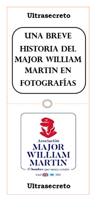 Portada tríptico una breve historia del Major William Martin en fotografías.